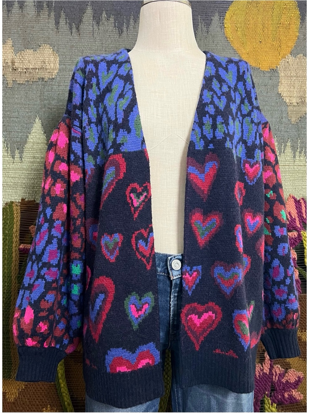 Farm Rio Heart Cardigan XS - Picture 7 of 16
